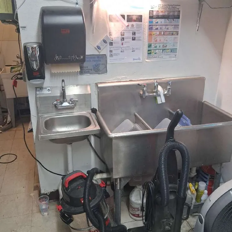 Commercial restroom inspected during a plumbing diagnostic visit in Tahlequah, OK.