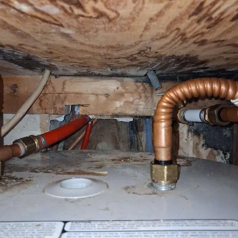 Water heater piping and leak repair work completed in Muskogee, OK.