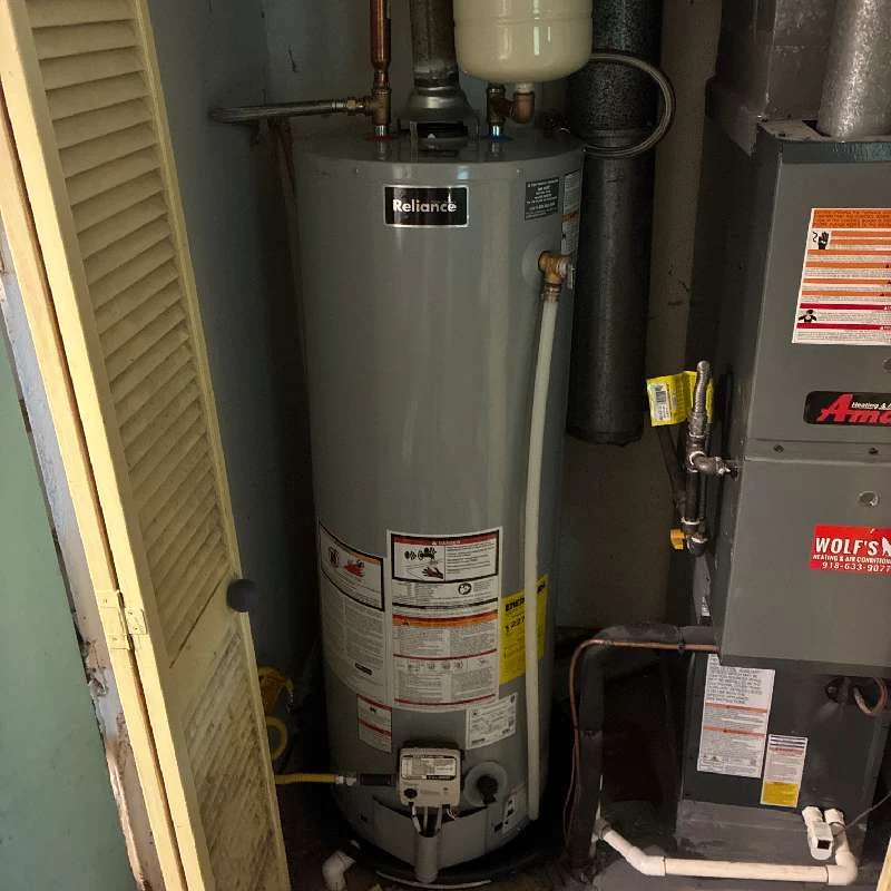 Gas water heater tank Clog Hunter serviced in Eastern Oklahoma